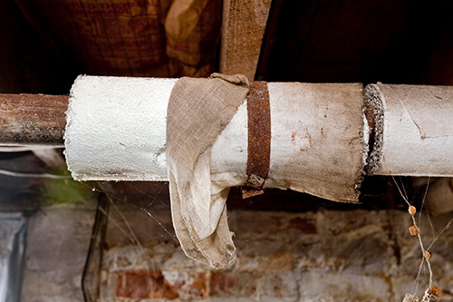 asbestos boiler wrap